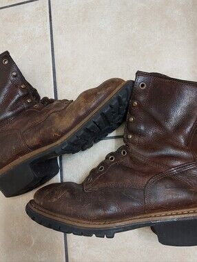 Leather work boots from the American brand Carolina, Logger model Size 11